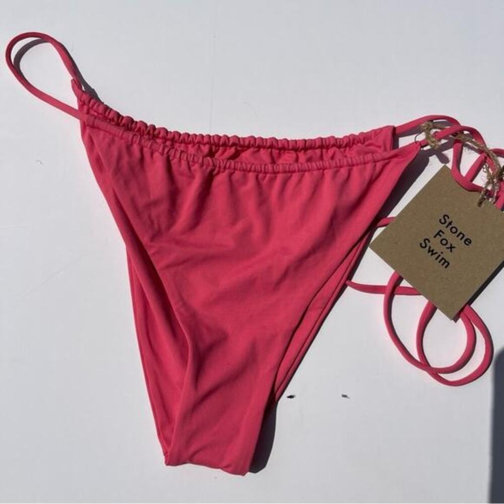 Stone Fox Swim Bikini Bottom River Sunset Pink